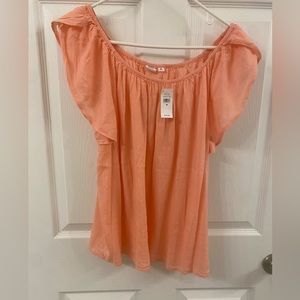 Gap light pink off shoulder shirt- brand new with tags